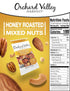 Orchard Valley Harvest Honey Roasted Mixed Nuts, 1 Ounce Bags Pack of 15, Gluten Free Non-GMO