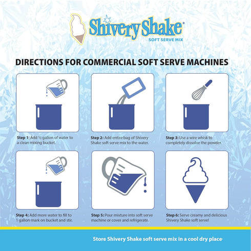 Shivery Shake Creamy Vegan Vanilla Soft Serve Ice Cream Mix