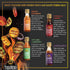 Mini Hot Sauce Variety Gift Set by Tabanero, 4-Pack, 1.7 oz Bottles, All Natural, Gluten Free, Vegan