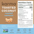 7oz Toasted Coconut Air Roasted Whole Cashews by Karma Nuts, Lightly Sweetened, Peanut-Free Facility, Kosher, Everyday