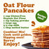 4 Food to Live Gluten-Free Organic Oat Flour, Pounds - Stone Ground from Whole Grain Oat Berries, Great for Baking