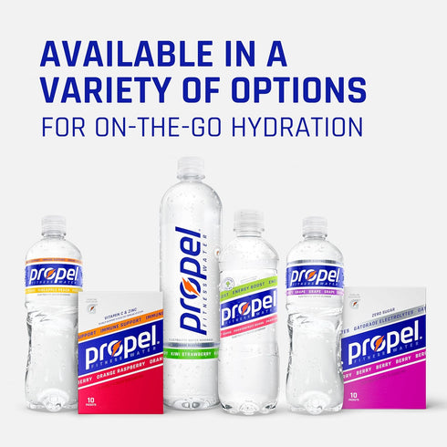 16.9 oz (12 Pack) Propel Energy Boost Zero Calorie Flavored Water With Electrolytes and Caffeine, Passionfruit Guava