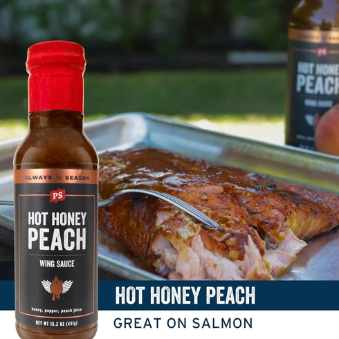 4 Pack Pack PS Seasoning Chicken Wing Sauce - Chicken Wing Sauces Variety - Includes Candied Jalapeno, Pineapple