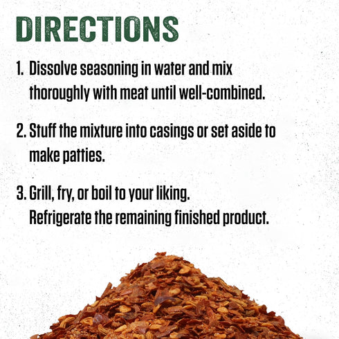 25 8.3 Packet LEM Products Backwoods Hot Italian Fresh Sausage Seasoning, Ideal for Wild Game and Domestic Meat