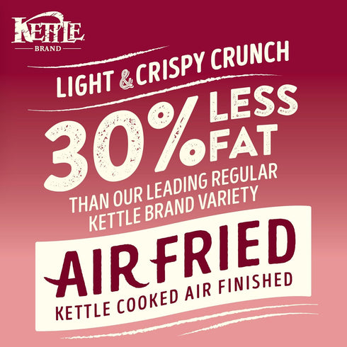 6.5 Oz Kettle Brand Potato Chips, Air Fried Himalayan Salt Kettle Chips, Bag