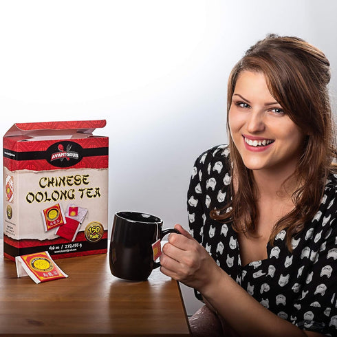 9.6 (Pack 150). Authentic Restaurant-Grade Oolong Tea Bags, Premium Chinese Tea Sachets for Hot or Iced Caffeinated