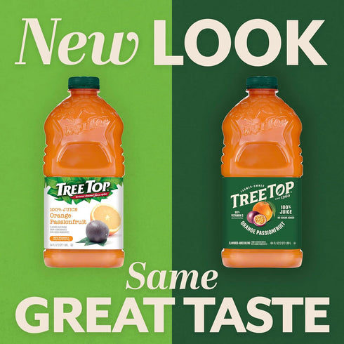 64 Oz (Pack 1) Tree Top Orange Passionfruit Juice, Fl