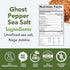1lb s.a.l.t. sisters Ghost Pepper Sea Salt | All-Natural, Gluten Free, MSG Free, Non-GMO | Easily Dissolvable Naga