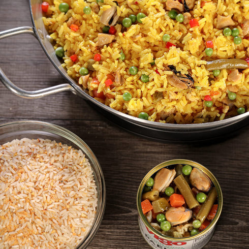 19 (Pack 6)) Vigo Authentic Paella Valenciana, Yellow Rice & Seafood Dinner, Spanish Recipe (Yellow Rice & Seafood