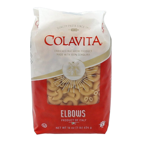 Elbows, 1 Pack 20 Colavita Pasta - Pound
