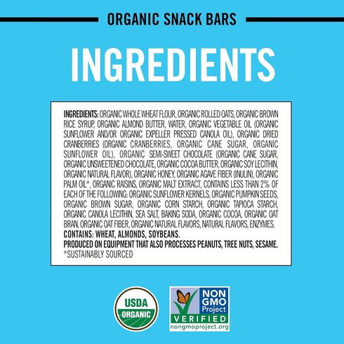 12 (Pack 1) Dave's Killer Bread Trail Mix Crumble Organic Snack Bars, Individually Wrapped Snack Bars