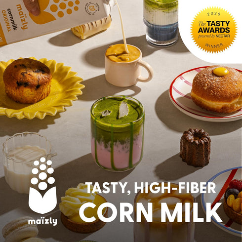 TwoPack Maizly Mix | Original & Chocolate NonGMO Corn Milk Alternatives | PlantBased, AllergenFree, Smooth & Creamy