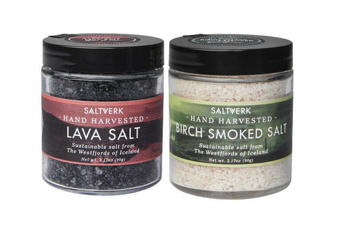 Saltverk Icelandic Sea Salt - Lava + Birch Smoked Bundle