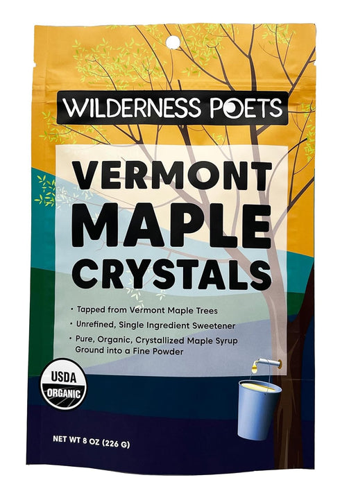 Wilderness Poets, Organic Maple Sugar Crystals (8 Ounce - 227g)