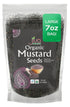 Jiva Organics Organic Black Mustard Seeds, 7oz, Non-GMO, Gluten Free