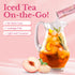 Summer 10 1.76oz Teazen Peach Iced Tea, Sugar Free, Uva Black Tea, Hydration Drink Mix, Sticks