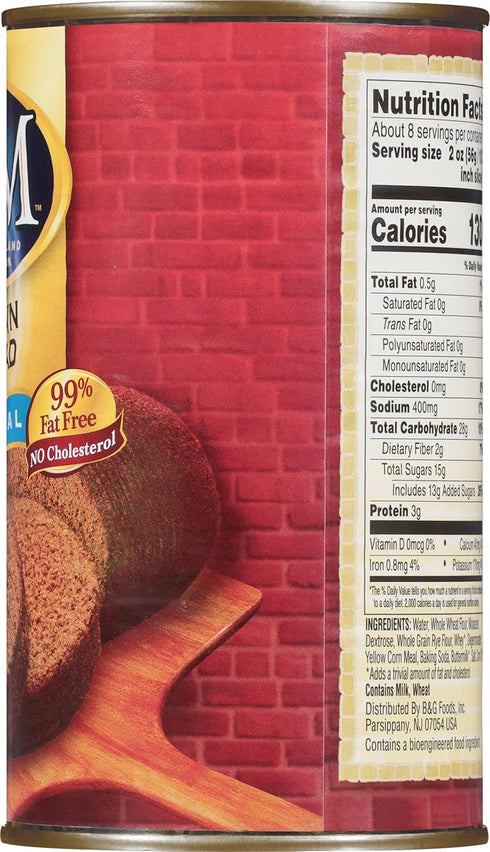 B&M 16 Brown Bread, Original Flavor, Ounce
