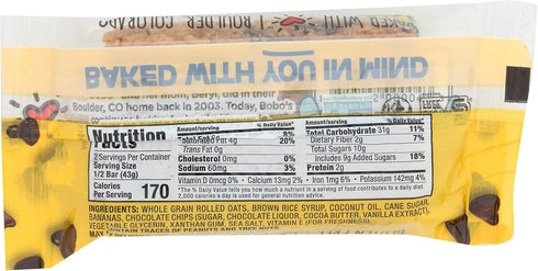 Bobo's Oat Bars 3 oz All Natural Bar Banana