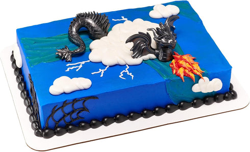 Decopac Dragon Creations Cake Topper - Cake Decorations, Gray