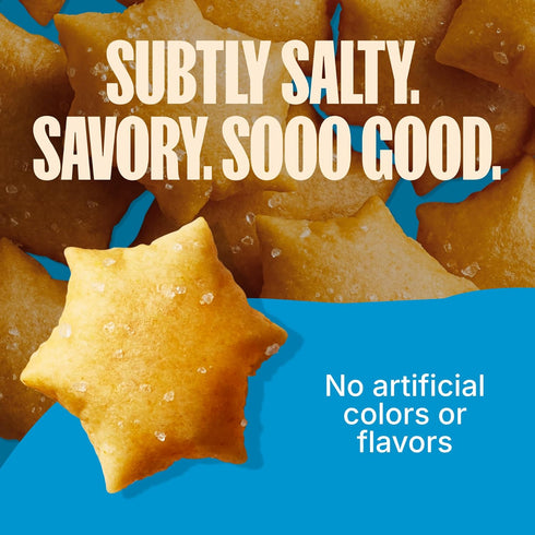 6 (4.26oz MadeGood Star Puffed Crackers, Sea Salt, Bags Each) Gluten Free and Organic, Healthy Snacks