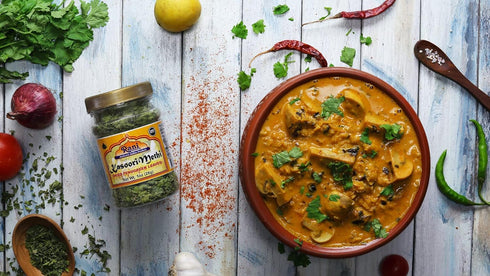 1oz (28g) Rani Fenugreek Leaves Dried (Kasoori Methi) PET Jar ~ All Natural | Vegan | Gluten Friendly | NON-GMO |