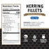 3.53 oz (Pack 12) 18g Brunswick Boneless Kipper Style Herring Fillets, Can of - Protein per Serving - Gluten Free, Keto