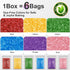 Huebeaty 6-in-1 180g Dye Free Rainbow Sanding Sugar Sprinkles Natural Edible Sprinkles for Cake Decorating and Baking