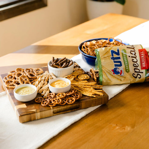 63 oz. Utz Sourdough Specials Pretzels, Original, Barrel, Classic Pretzel Knot with Rich Sourdough Flavor, Resealable
