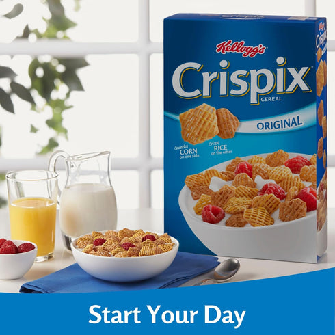 12oz (1 Kellogg's Crispix Breakfast Cereal, Kids Cereal, Family Breakfast, Original, Box Box)