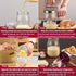 (51 OZ) Retro Manual Butter Churn Kit - Wooden Hand-Crank Butter Maker with Glass Jar, Perfect for Fresh Cream, Keto