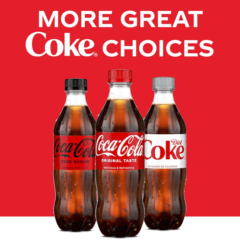 16.9 oz, 6 Pack Coca-Cola Soda Soft Drink Bottles, fl