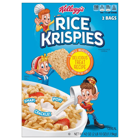Kellogg's Rice Krispies Breakfast Cereal, 42 oz.