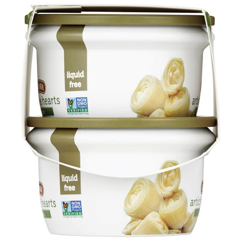 2 3.53 Oz CARA MIA | Natural Artichoke Hearts Without Brine | x | No Preservatives | Ready-to-Eat Snack | Refreshing