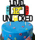 Level 12th Unlocked Cake Topper for Video Game Theme Birthday Anniversary Celebration Gaming Party