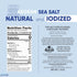 1.76 lbs Purelife Iodized Organic Sea Salt Fine Ground Unrefined Kosher Sea Salt for Cooking & Baking | Aegean