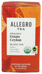 Allegro Coffee Allegro Tea, Organic Estate Ceylon Tea Bags, 20 ct