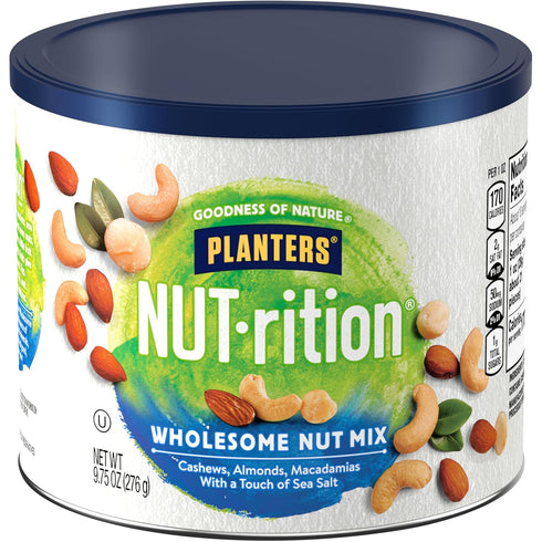 Planters NUT-rition Wholesome Nut Mix with Cashews, Almonds, and Macadamias, 9.75 oz