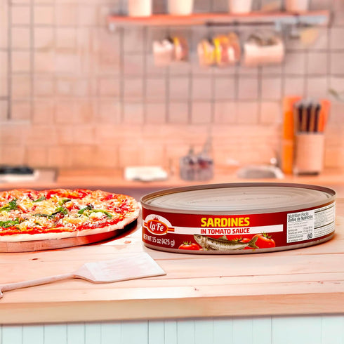 15oz 2 Pack La Fe Sardines in Tomato Sauce - - Sardinas en Salsa de Tomate - Canned Seafood