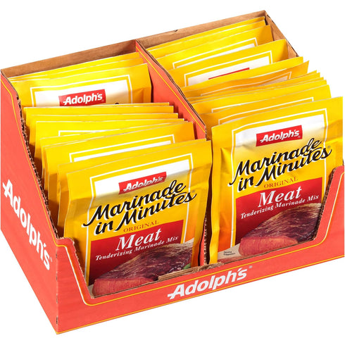 Adolph's Marinade In Minutes Original Meat Tenderizing Marinade, 1 Oz (Pack Of 24)