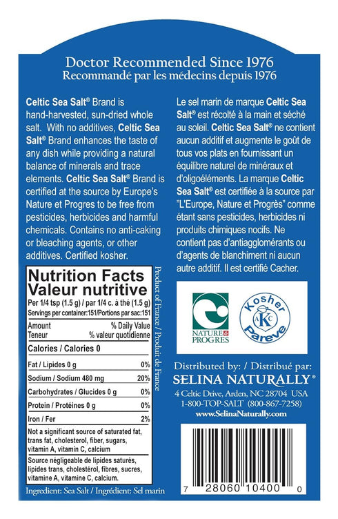 8 (Pack 6) Celtic Sea Salt Light Grey, Ounce