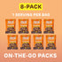 1.5 (Pack 8), Absurd Snacks Chickpea & Granola Crunch Mix, Nut-Free, Gluten-Free, Plant-Based Snack, Good Source