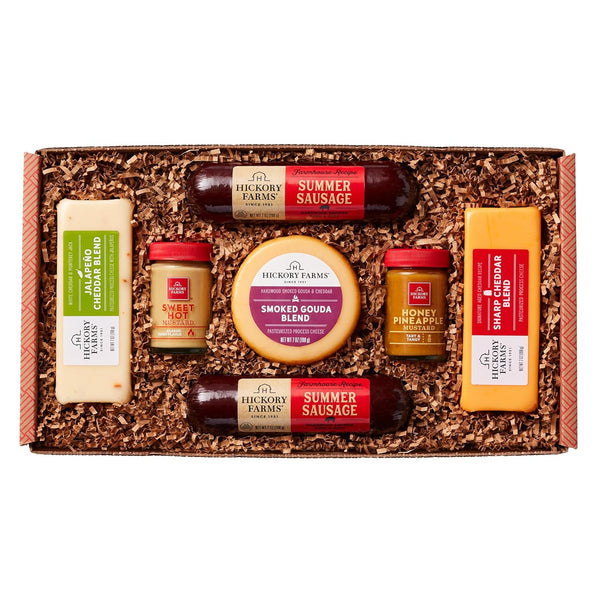 Hickory Farms Farmhouse Meat and Cheese Food Gift Basket (Medium) - Box