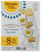 Simple Mills, Fine Ground Sea Salt Crackers Snack Pack, 8 Count, 0.8