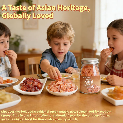LWWTYKSPL 8.82oz 250g Japanese-Style Preserved Plums, Sweet and Sour Preserved Plum, Seedless, Dried Prunes