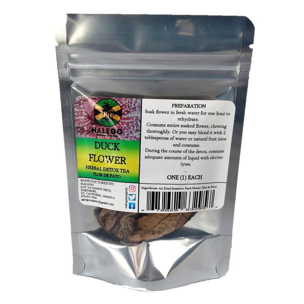 Nalego Duck Flowers Detox Tea | 1 Duck Flower | Wildcrafted Jamaican Alkaline