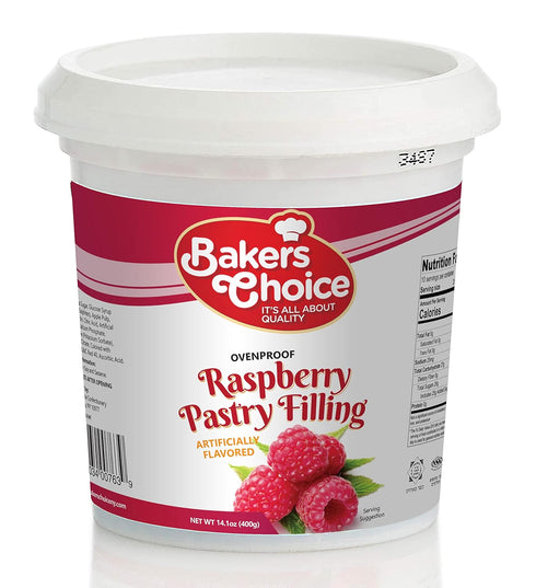 Baker's Choice Raspberry Jam - 14 oz. - Premium Pastry Filling and Fruit Spread