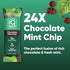 24 Count IQBAR Clean Plant Protein Bars - Chocolate Mint Chip - - Keto, Vegan, High Fiber, Gluten and Dairy Free, Low