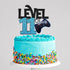 Level 11 Game Birthday Cake Topper, Video Game Boy's 11th Birthday Level Up Party Supplies, Game On Decoration