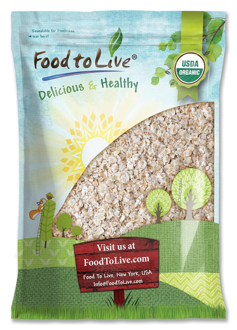 Food to Live Organic Instant Rolled Oats, 7 Pounds - Ready in