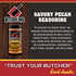 Butcher BBQ Savory Pecan Seasoning Barbeque Rub Spices - Gluten Free, World Championship Winning Formula